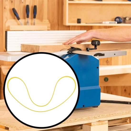 Dailygoods- Aandrijvingsriem 5x380mm - Compatibel met Scheppach HM1 - Slijtvast PU - Eenvoudige installatie - Vervangend onderdeelnummer 05012105 - Riem van Dailygoods — afbeelding 5