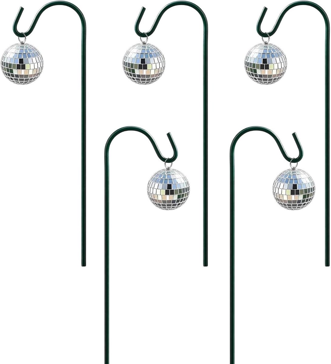 Plant Stakes - Spiegel decoratie - Tuin versieren - Discobal effect - 30 cm - Meerkleurig