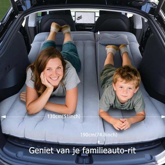 Dailygoods- Luchtmatras Versterkt - Auto Matras - Inflatabele Matras - Camping Matras - Reis Matras - Geschikt voor SUV/Minivan - Kampeermatras van Dailygoods — afbeelding 2