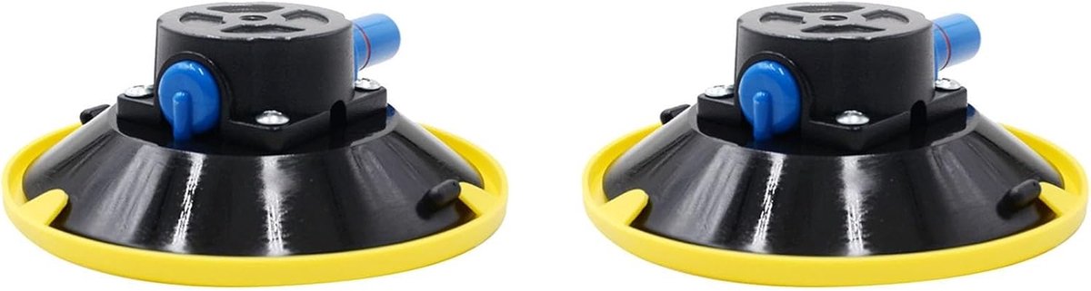 Vacuüm zuignappen - Glaslifters - Materiaal verplaatsen - Handpomp mechanisme - 6 inch - Zwart