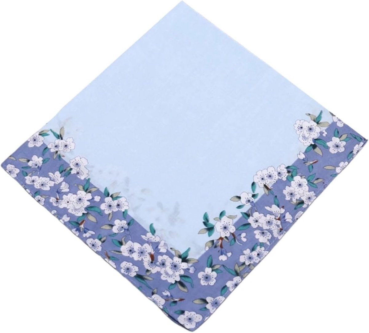 Zakdoeken Heren Dames - Katoenen Pochet - Stijlvolle Touch - Zacht Absorberend - 3 Stuks - Blauw