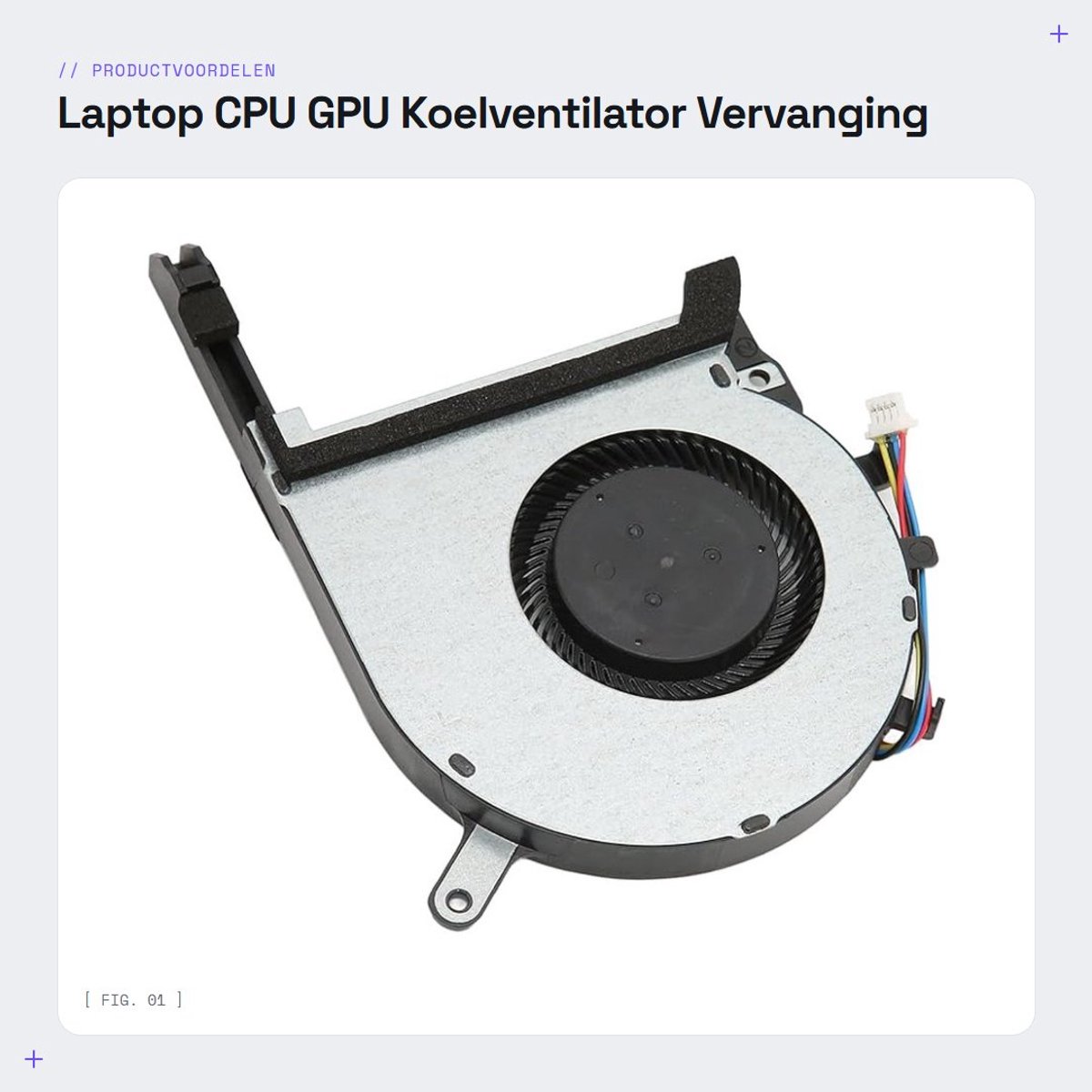 Dailygoods - Laptop CPU GPU Koelventilator - Vervanging voor Gaming A15 - 4 Pin Connector - DC 5V - Efficiënte Koeling - Geschikt voor FA506 IV FA...
