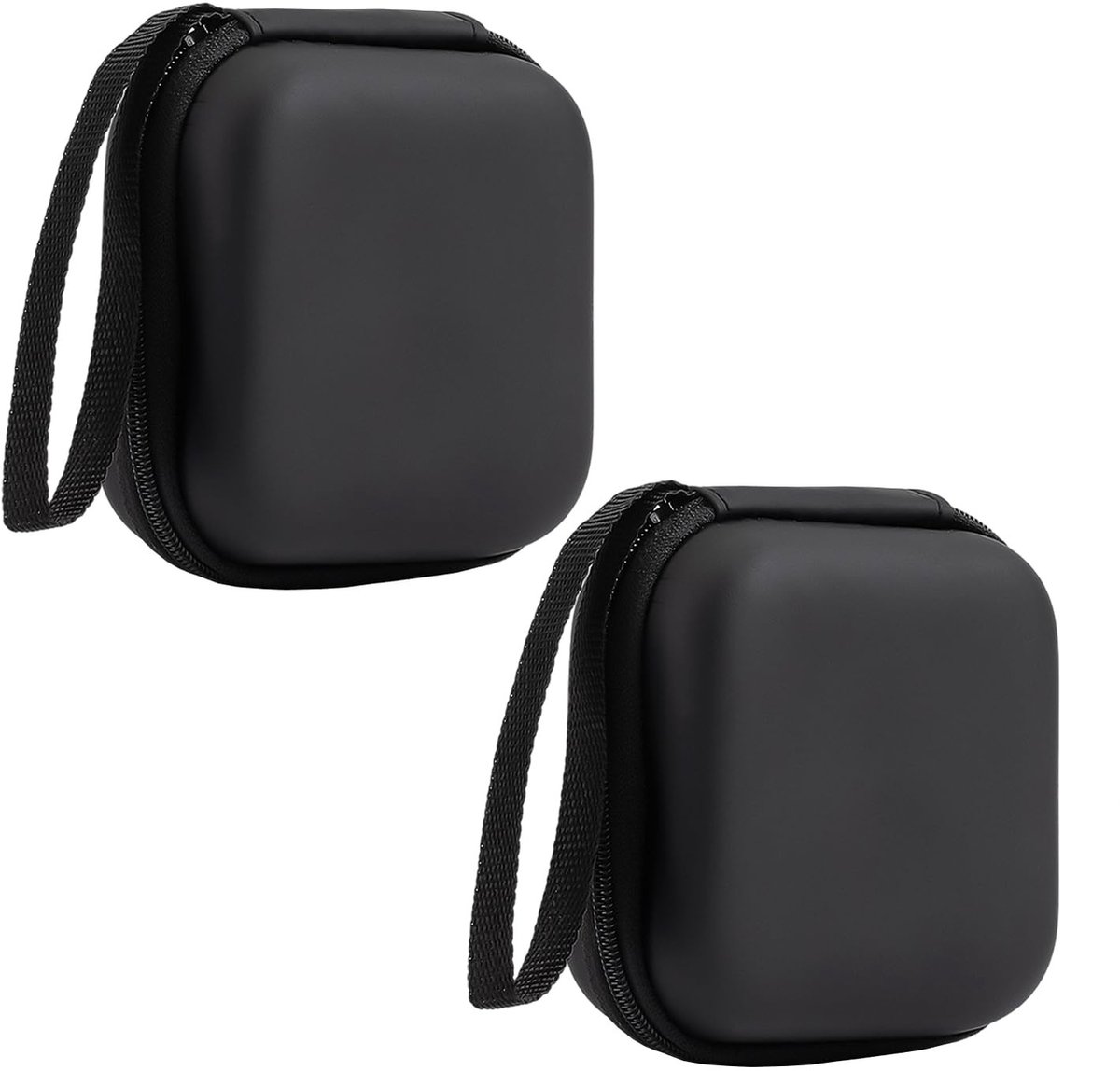 Dailygoods - Set van 2 Oortelefoontasjes met Zwart Koord