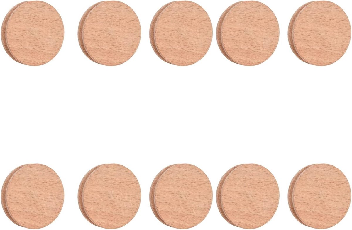 Houten Randen Polijster - Leer Bewerker - Lederwaren Maken - Duurzaam Beukenhout - 10 Stuks - Natuurlijk Hout
