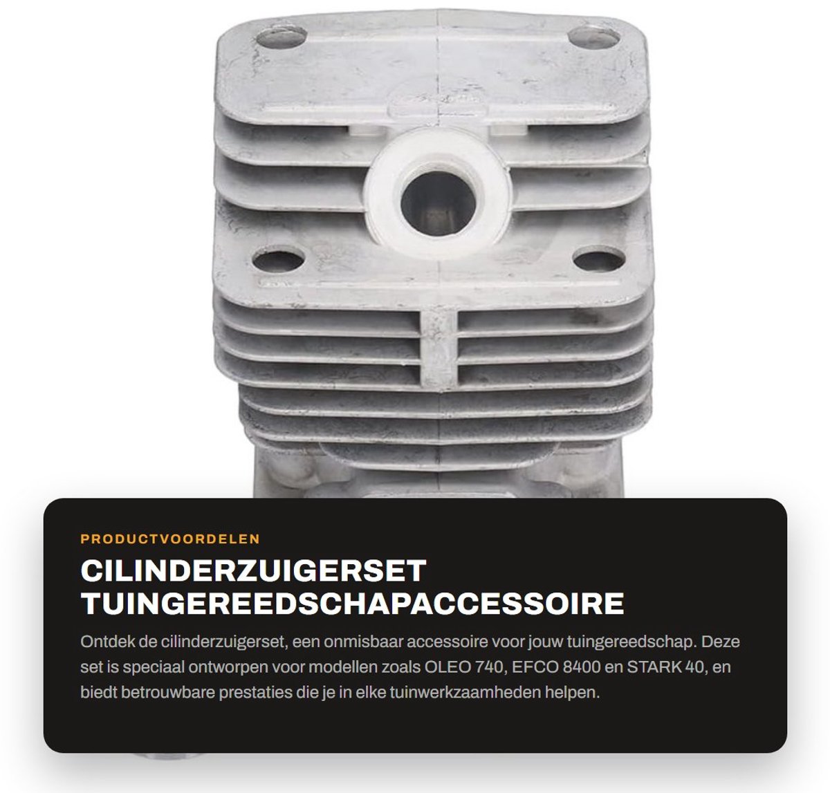 Dailygoods- Cilinderzuigerset Hoge Nauwkeurigheid - Duurzaam Tuingereedschapaccessoire - Slijtvast - Stabiele Prestaties - Efficiënte Werking - Lange Levensduur - Zuigerkit