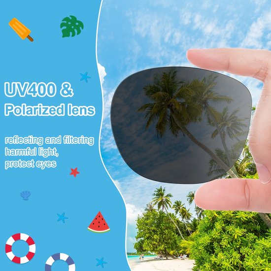 Dailygoods- Zonnebril Unisex - Upgrade Party Zonnebril - 10 Kleuren - Gespiegelde Lens - Feestaccessoire - Kwaliteit PP Materialen - Feestzonnebril van Dailygoods — afbeelding 4