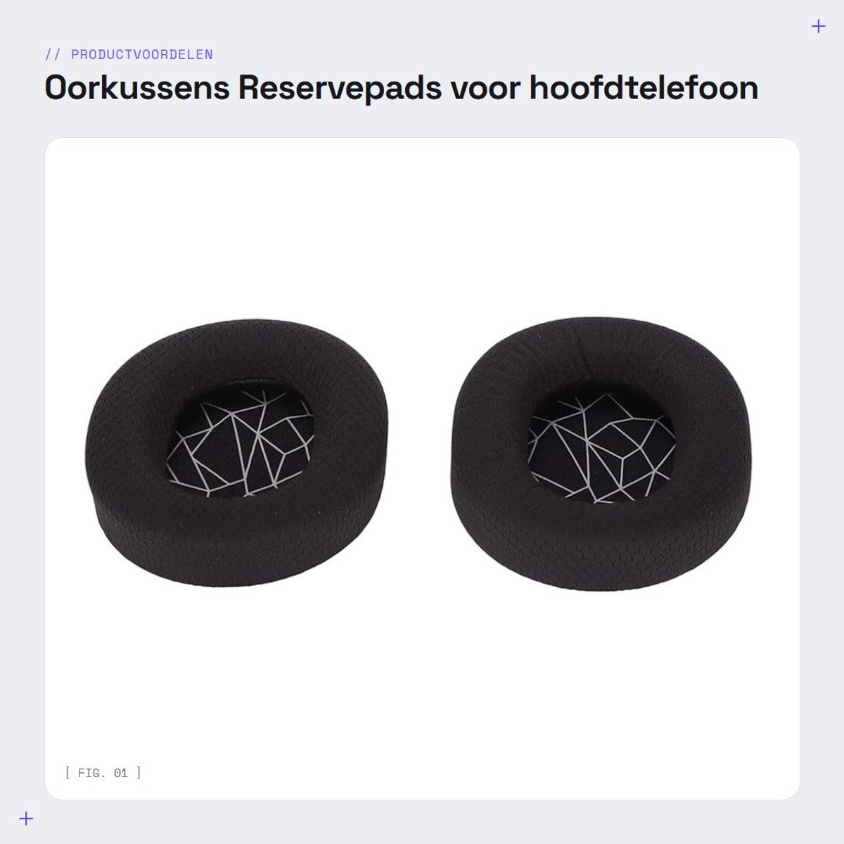 Dailygoods- Oorkussens voor hoofdtelefoon - Verbeterde geluidskwaliteit - Eenvoudige installatie - Compatibel met 3/5/7 - Zwarte oorkussens - Zeer elastische reservepads - Hoofdtelefoonpads