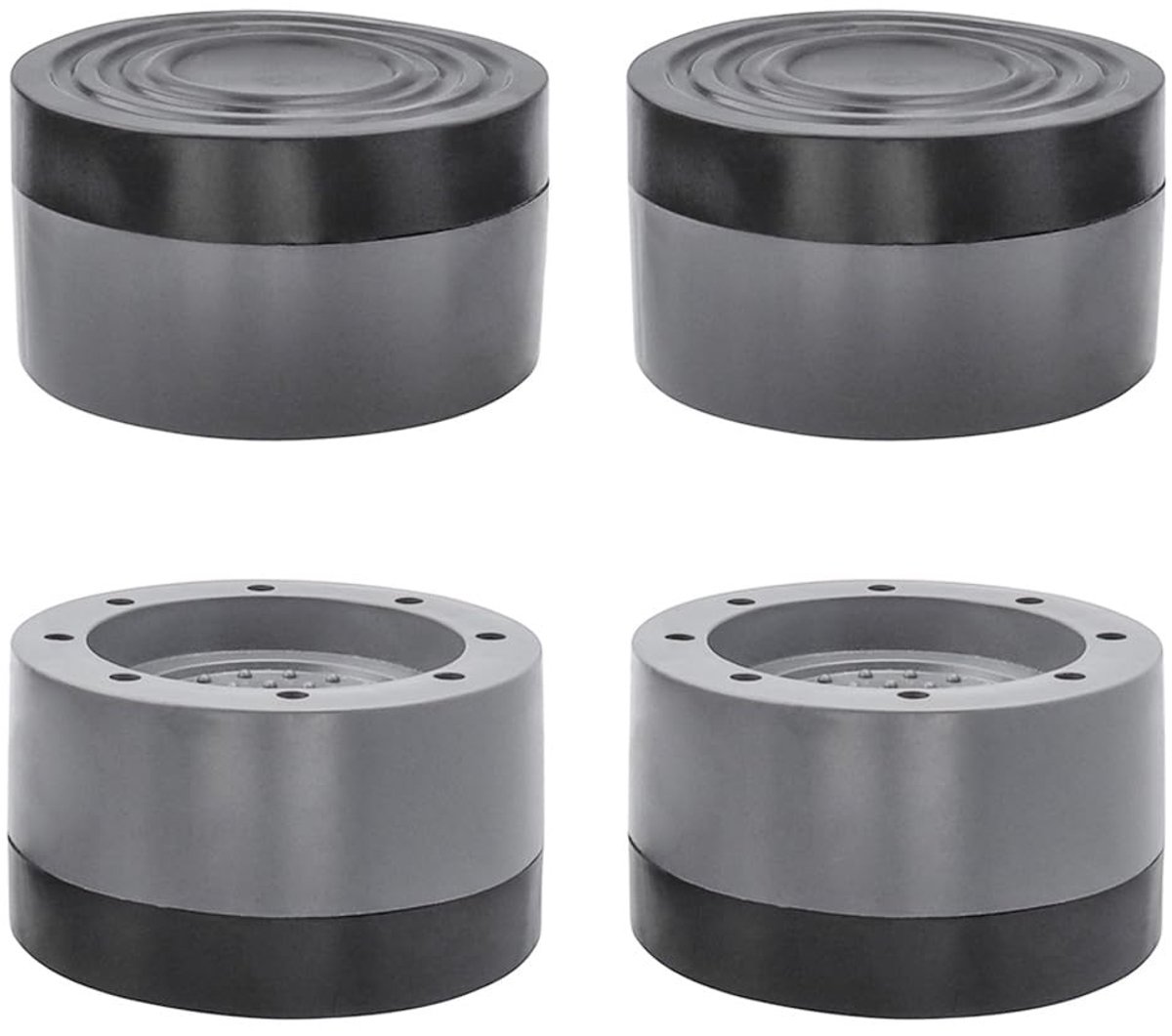 Dailygoods- Wasmachine Voeten Pads Antivibratie - Trillingsdempers - Antislip - Rubber Mat - Vaste Beugel - 4 Stuks