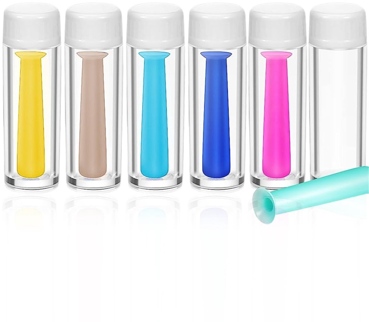Dailygoods- Contactlenzenapplicator - 6 Stuks - Zuignap voor Harde Contactlenzen - Jaarlenzenverwijderaar - Lichtgewicht - Compact Design - 4,3 cm Lang - Lenzenverwijderaar