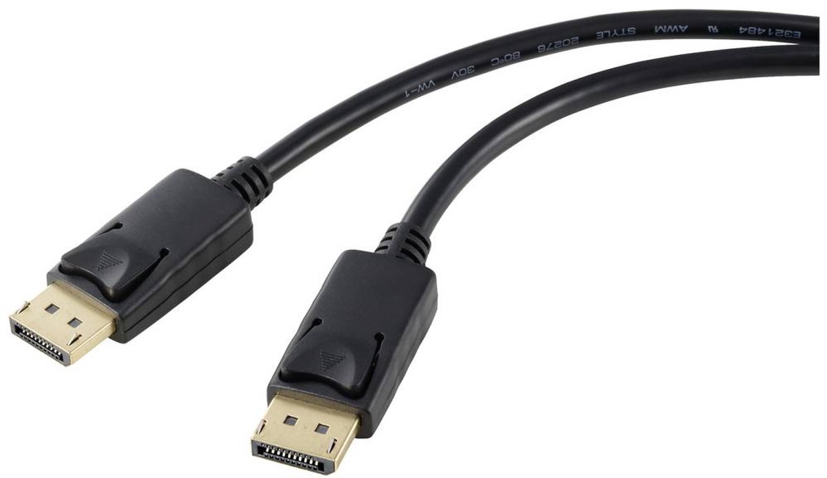 Image of Renkforce RF-5245270 DisplayPort-kabel DisplayPort Aansluitkabel DisplayPort-stekker, DisplayPort-stekker 5.00 m Zwart