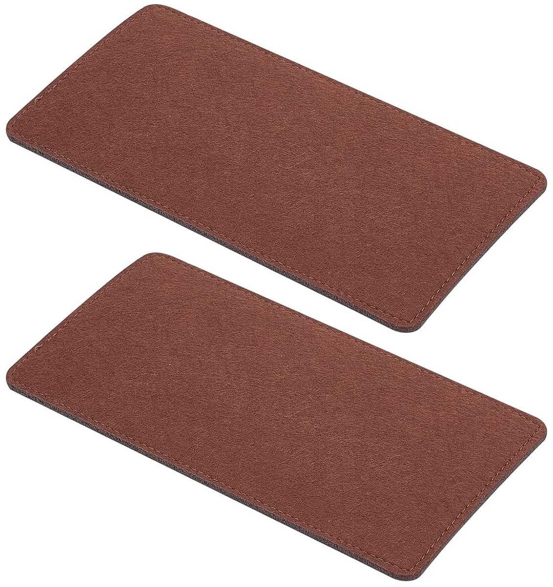 Dailygoods - PH PandaHall 2 stuks vilten tas basisvormer, bruine invoegzak bodem 9,8 x 5,1 inch portemonnee rechthoekige voering board tas shaper voor handtas lederen rugzak cosmetische