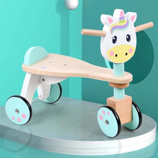 LoXa Houten Loopfiets Unicorn