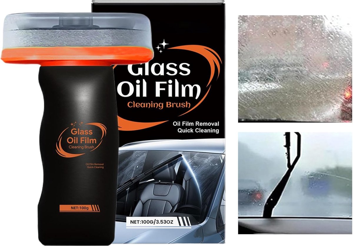Glasfolie Verwijderaar - Ruitenreiniger - Auto Onderhoud - Ergonomisch Handvat - 100 gram - Grijs