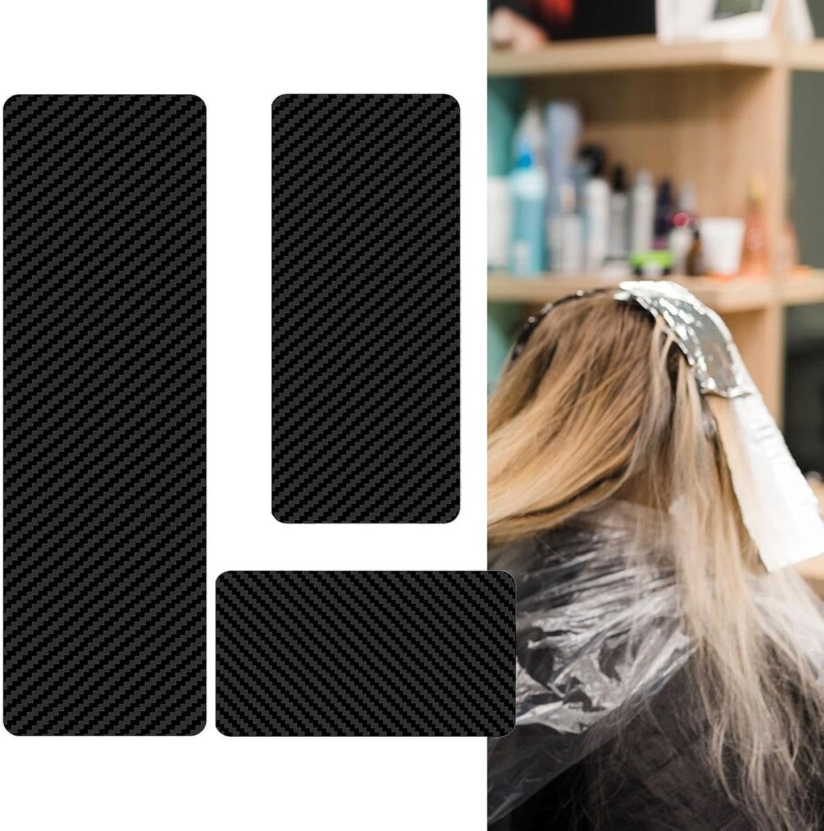 Kappers Kleurplaten - Balayage Platen Haarverf - Haar Verven - Professioneel Gereedschap - 3-delige set - Wit