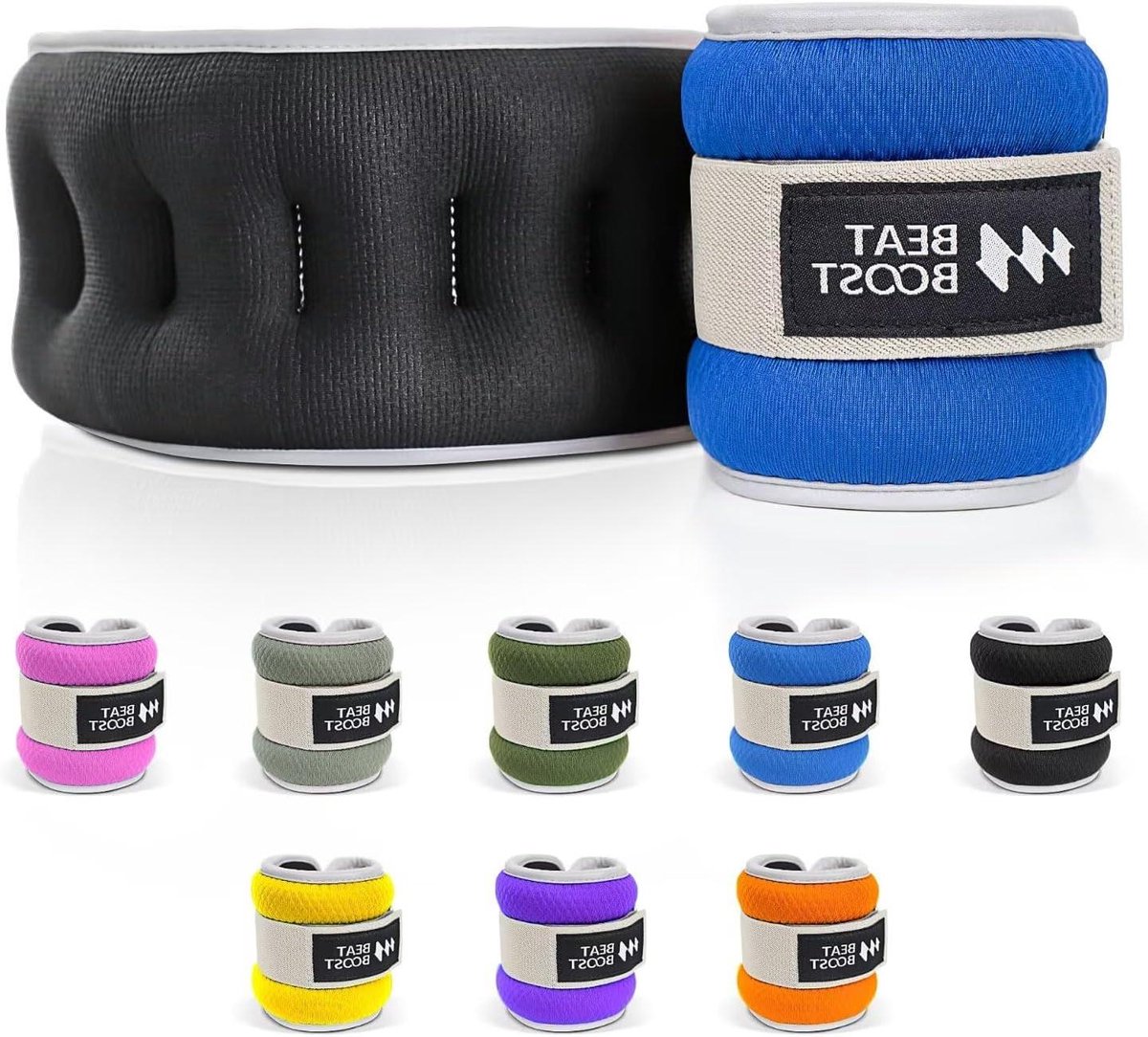 Enkelpolsgewichten - Arm Been Gewicht - Fitness Training - Verstelbare Bandjes - 10 lbs - Blauw