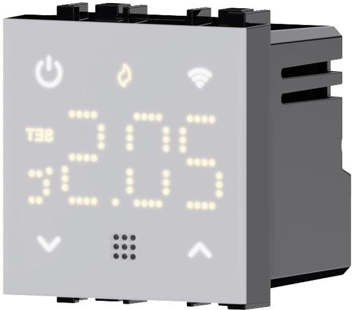 Inbouw Thermostaat - Programmeerbare Module - Temperatuur Regelen - Touchscreen met Achtergrondverlichting - 2 Module - Wit