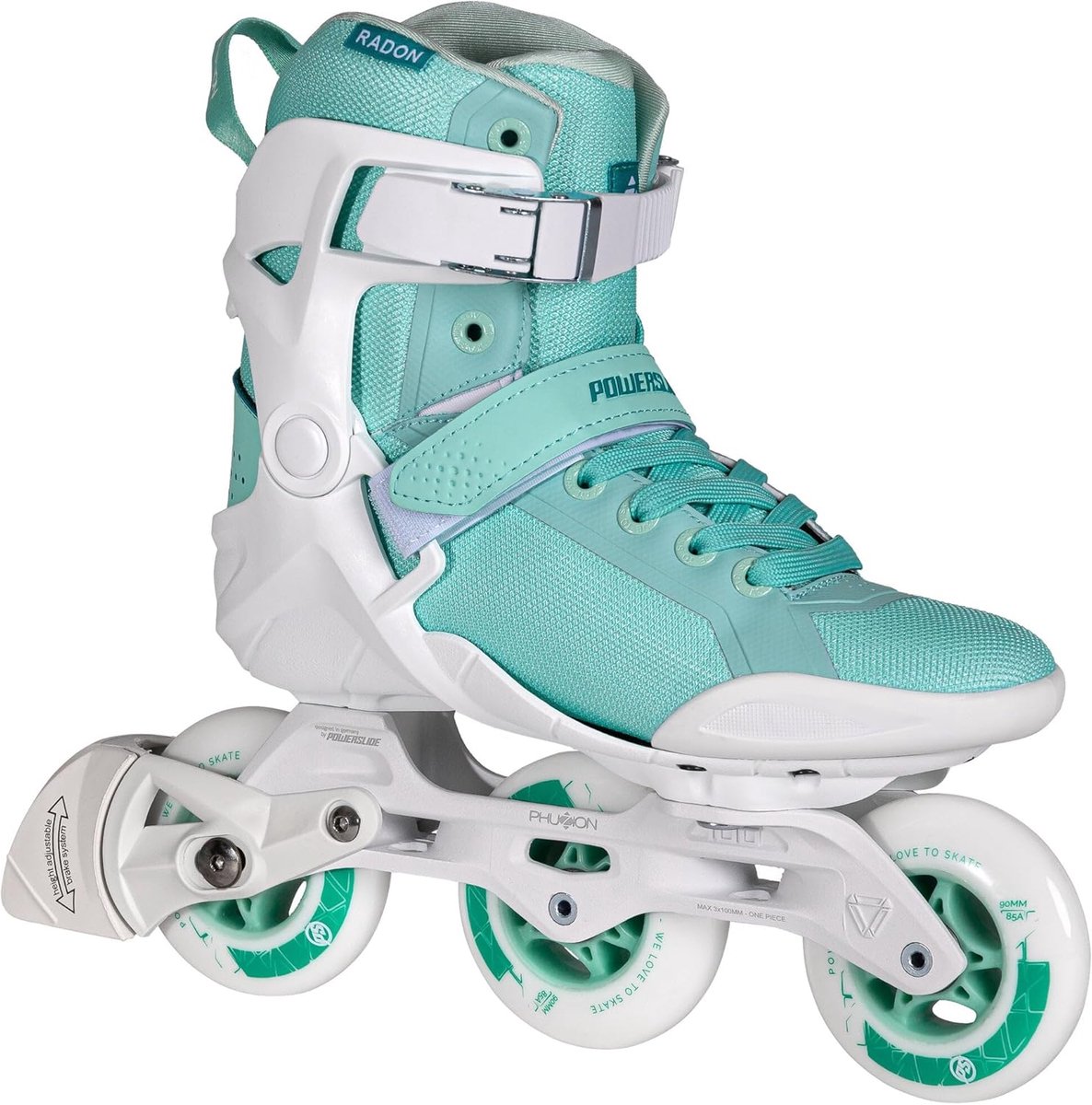 Inline Skates - Skeelers Dames - Sportief Skaten - Aluminium Frame - 90 Millimeter - Zwart