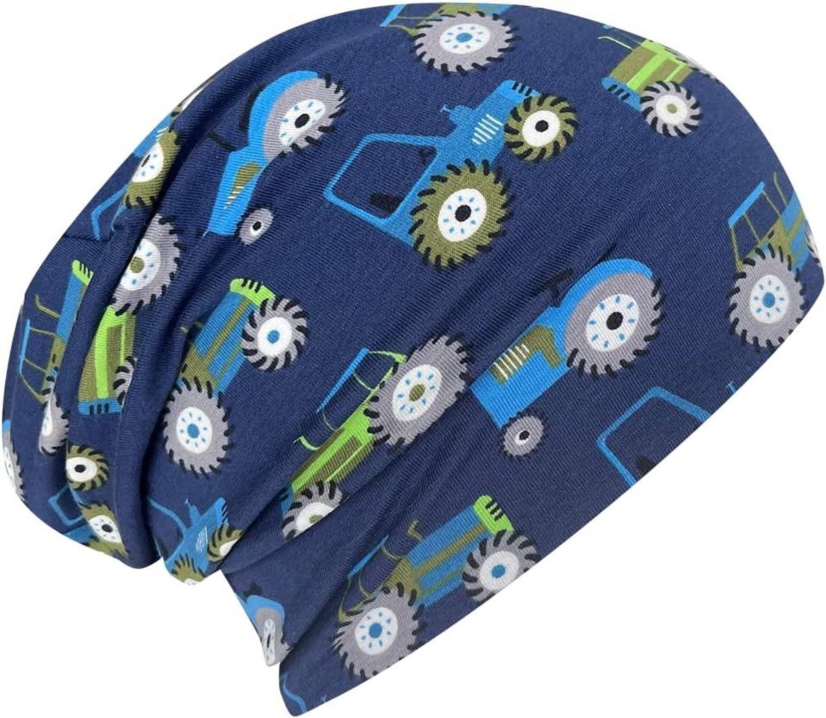 Long Beanie - Muts Hoofddeksel - Warmte Bieden - Groeit Mee - Uni Maat - Grijs