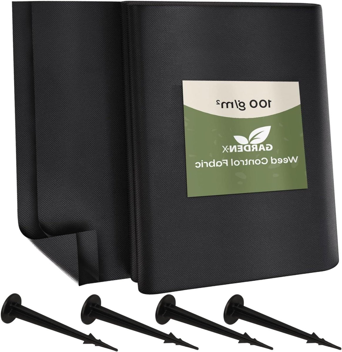 Onkruidbestrijdingsvlies - Tuinvlies Bodembedekker - Onkruid Vrij Houden - Waterdoorlatend 100g/m² - 15m² (06m x 25m) - Zwart