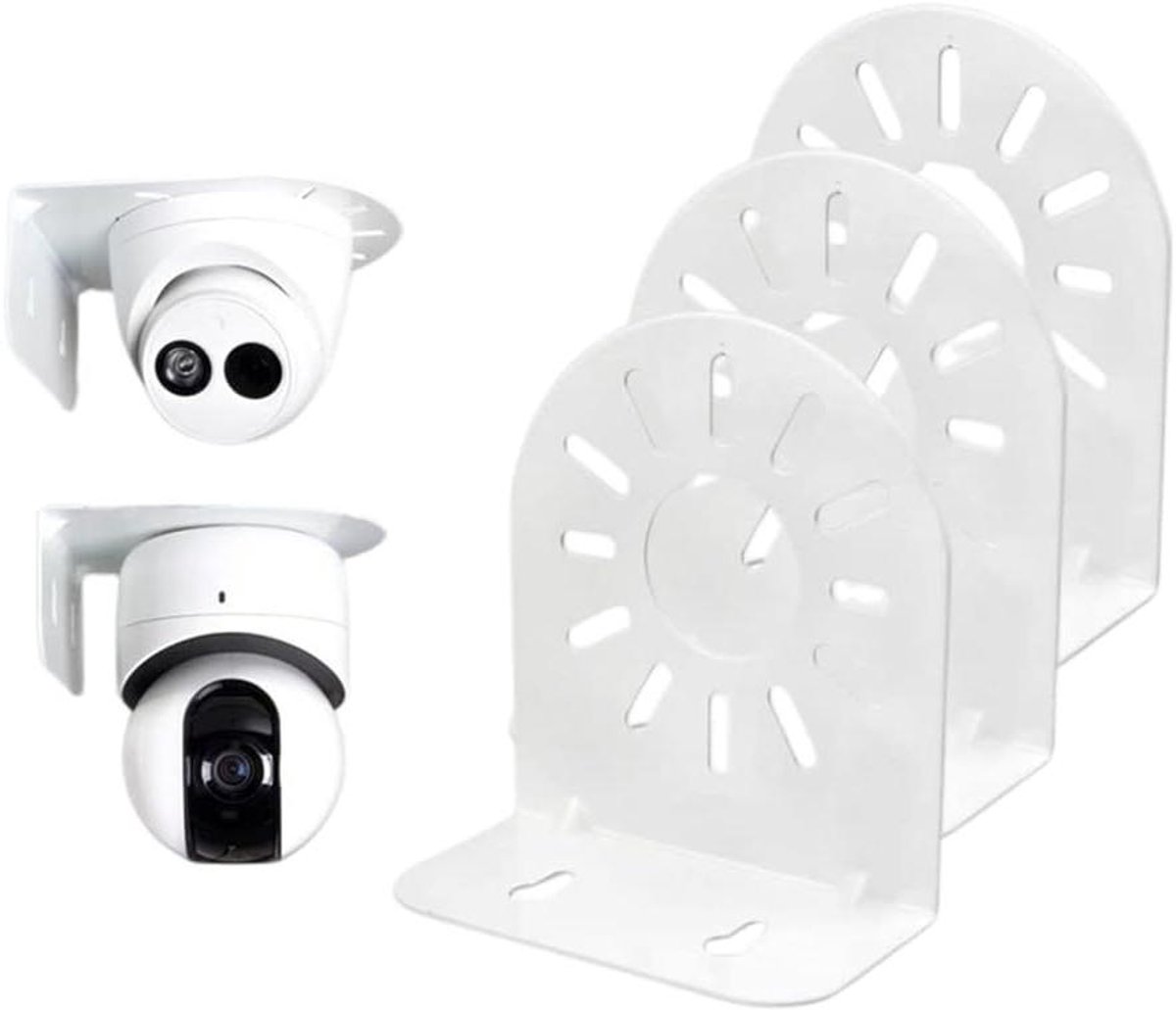 Beveiligingscamera Montagebeugel - CCTV Beugel Wandmontage - Camera Beveiliging - L-vormig Ontwerp - 102mm x 50mm x 116mm - Wit