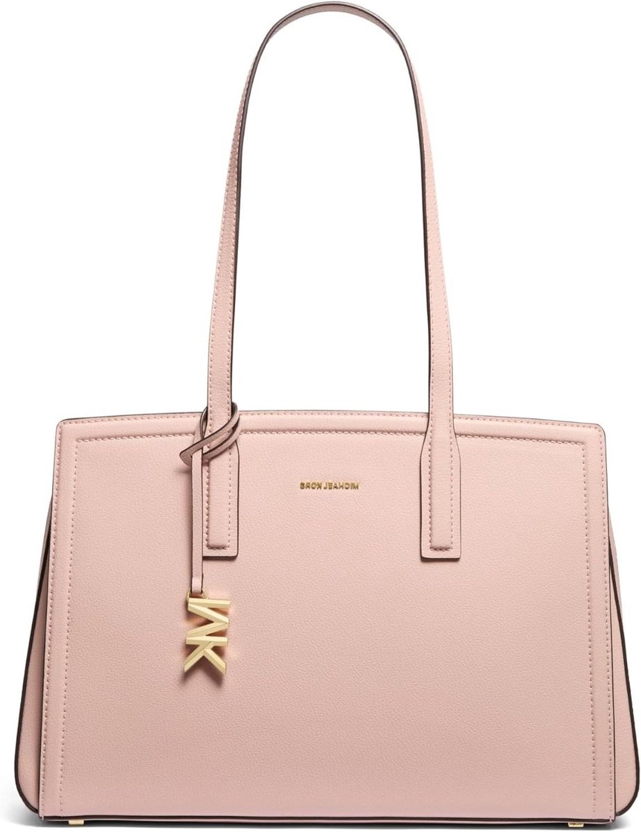 Tote Tas - Schoudertas Dames - Dagelijks Gebruik - Logo Print - 37 x 15 x 26 cm - Bruin