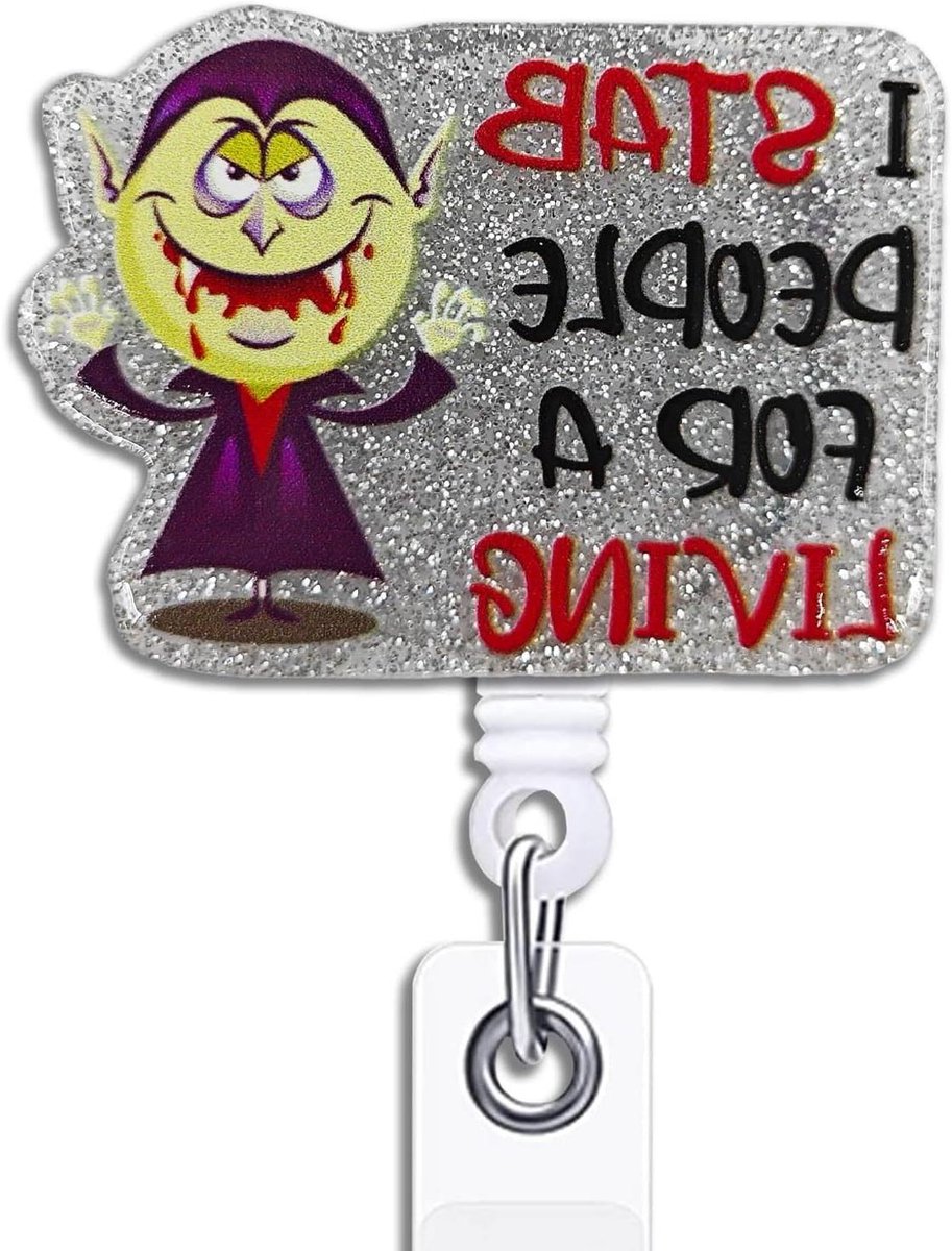 Badgehouder - ID-kaarthouder Naamkaarthouder - Identificatie Tonen - Grappige Tekst - 8.5 x 4.8 cm - Zilver