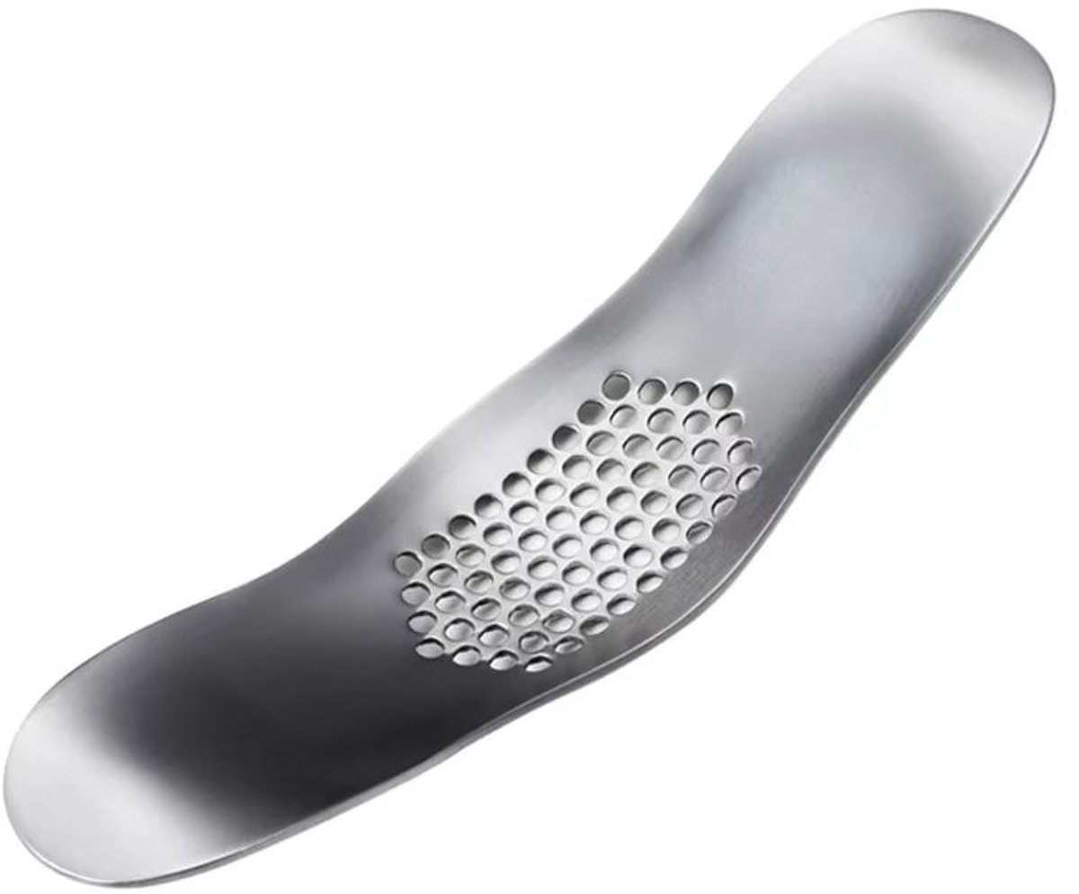 Knoflookpers - Knoflookpletter - Garlic press - Gemberpers - Knoflook persen - Knoflook snijden - 20 cm - RVS - Jonyx