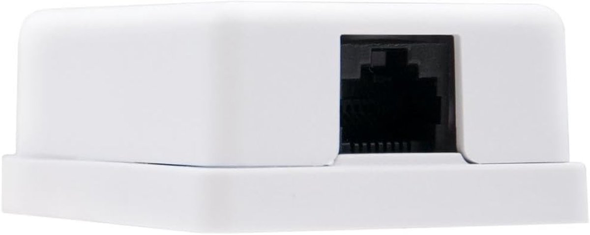 RJ45 UTP Rozet - Netwerk Socket - Ethernet Installatie - Oppervlakte Montage - 15 x 25 x 20 cm - Wit