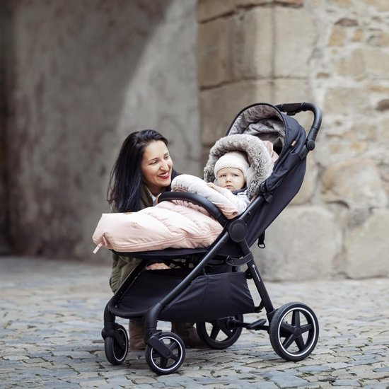 Voetenzak Kinderwagen - Winterzak Kinderwagen - Warm Blijven - 4-in-1 Multifunctioneel - 100 x 55 cm - Roze — afbeelding 3