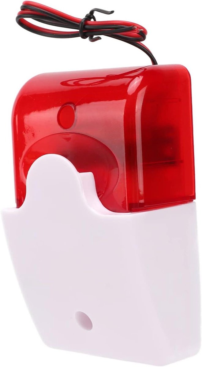 Waarschuwingslampje Sirene - Alarmlicht Rood Knipperend - Beveiliging Huis - Schokbestendig Geluid Licht - 120 g - Rood