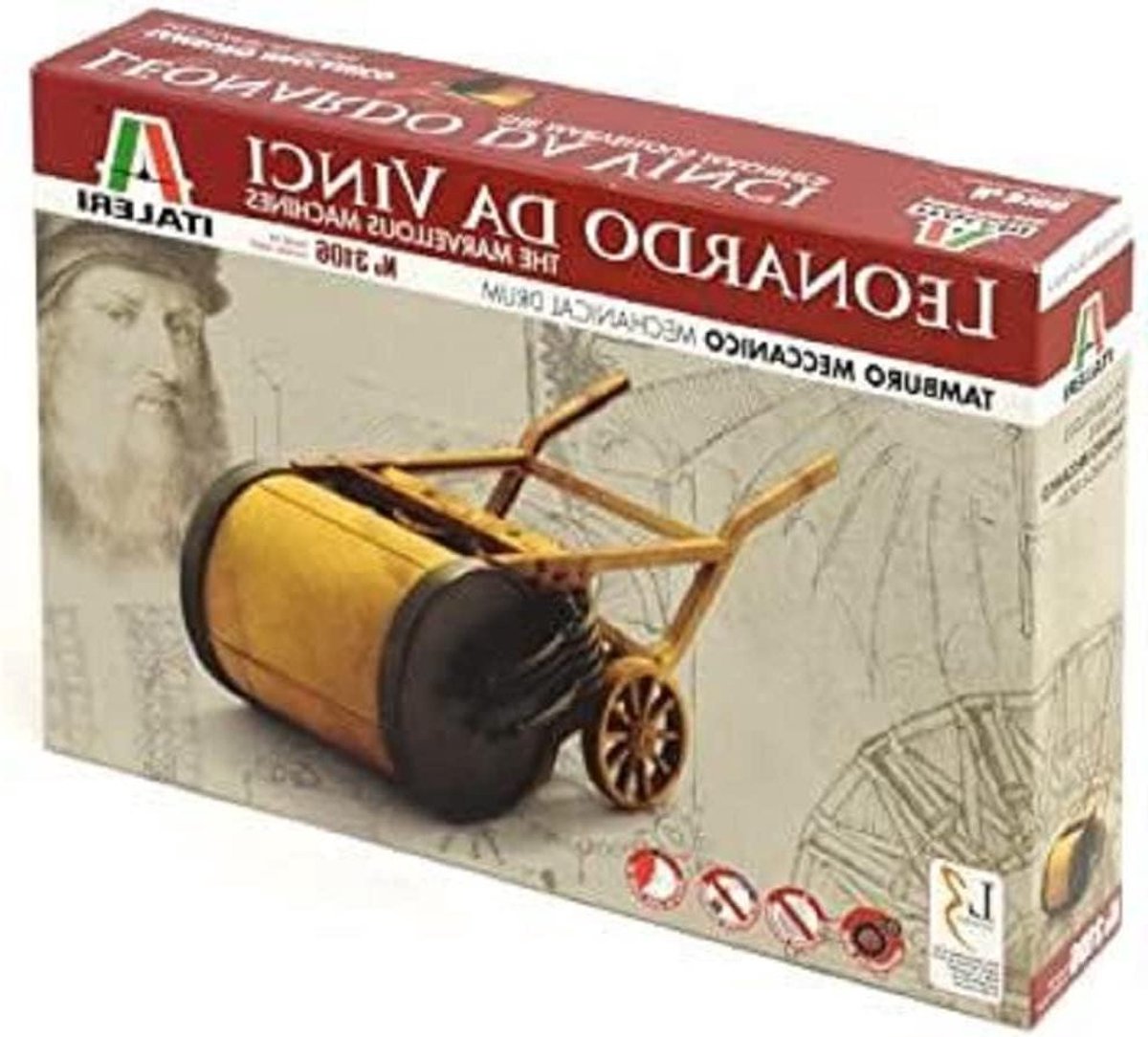 Mechanische Trommel Modelbouwset van Leonardo da Vinci