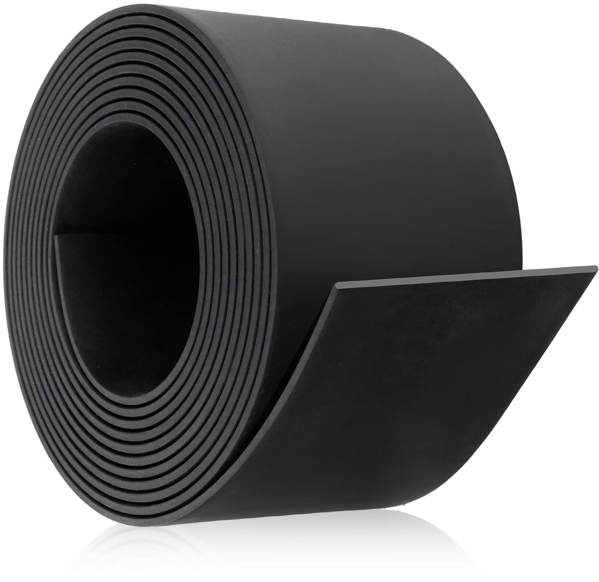 Rubberen strips zelfklevend 3 m(L) × 50 mm(B) × 1,5 mm(T) massief rubberen profielen neopreen rubberen strip voor afdichting, DIY, anti-vibratie (niet-klevend)