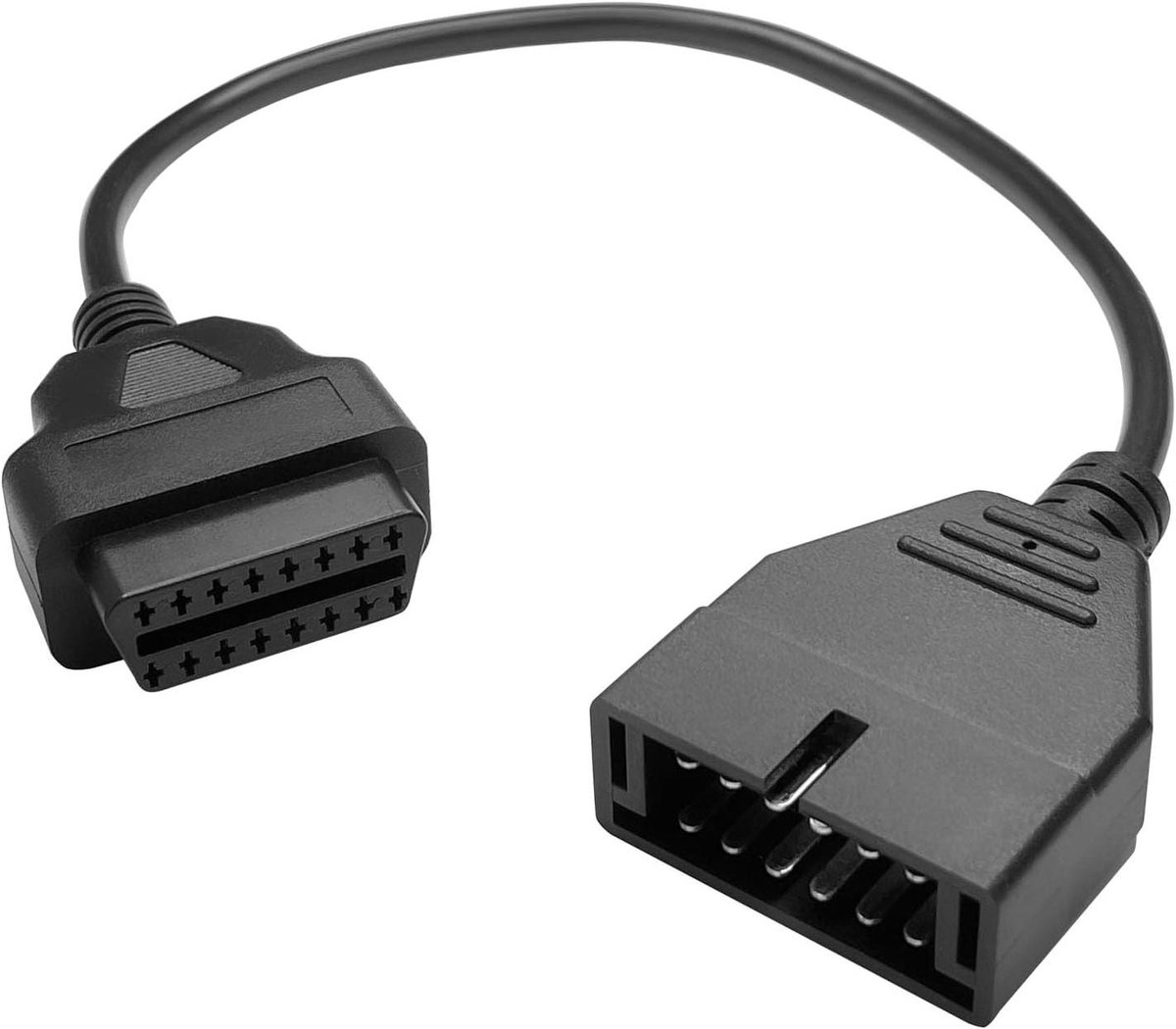 OBD1 naar OBD2 Adapter - GM Diagnostiek Kabel - Voertuig Diagnose - Verkort OBD Slijtage - 16 Pins - Zwart