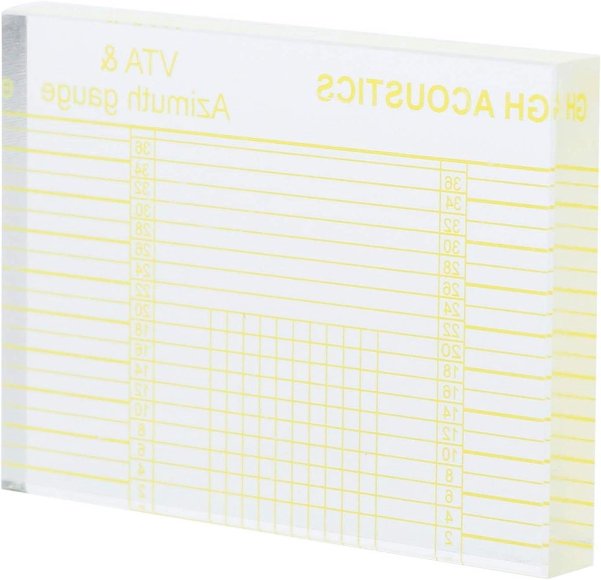 Platenspeler Cartridge Uitlijner - Stylus Gauge VTA - Precisie Afstellen - Kristalhelder Acryl - 67 x 48 x 8 mm