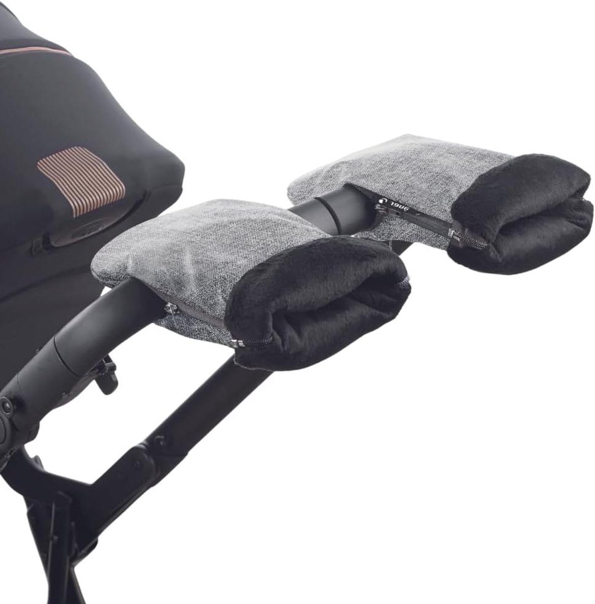 Kinderwagen Wanten - Buggy Handwarmers - Winterse Wandelingen - Universele Pasvorm - 28 x 17 cm - Grijs