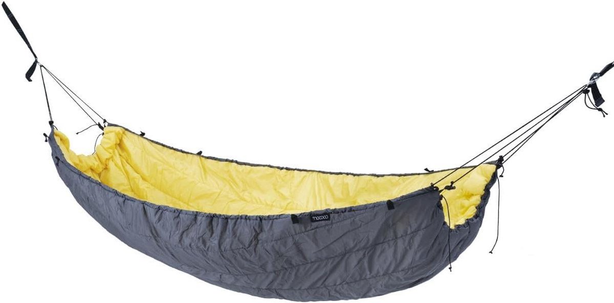 Hangmat Onderdeken - Hangmat Isolatie - Kamperen - Dubbele Vulling Laag - 205 x 122 cm - Geel