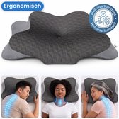 Maqi Living® Hoofdkussen Memory Foam voor Nekklachten – Orthopedisch & Ergonomisch kussen - Geschikt voor rug-, zij- en buikslapers - Traagschuim - Zwart