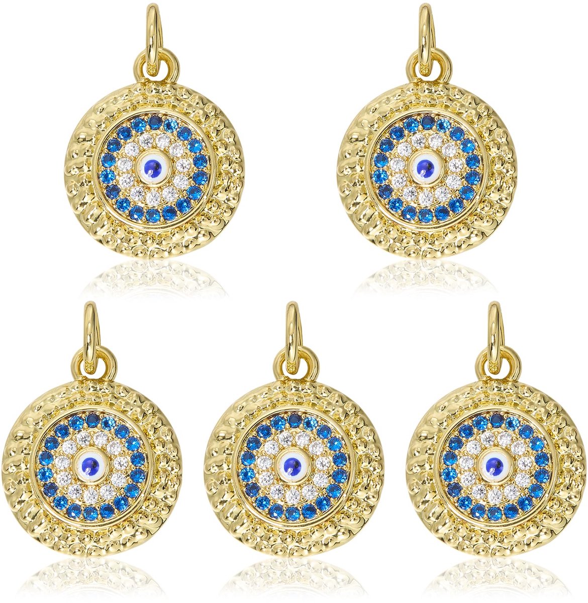 Bedels emaille zirkonia kristallen hangers voor sieraden maken oorbellen armbanden halskettingen