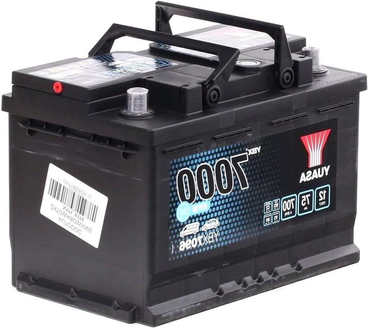 Auto Accu - Reserve Batterij - Voertuig Starten - Start-Stop Compatibel - 278 mm - Zwart