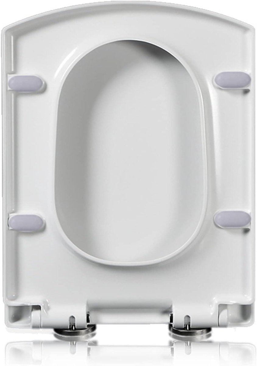 Toiletbril - WC-bril - Badkamer Upgrade - Softclose mechanisme - 37 x 48 cm - Wit