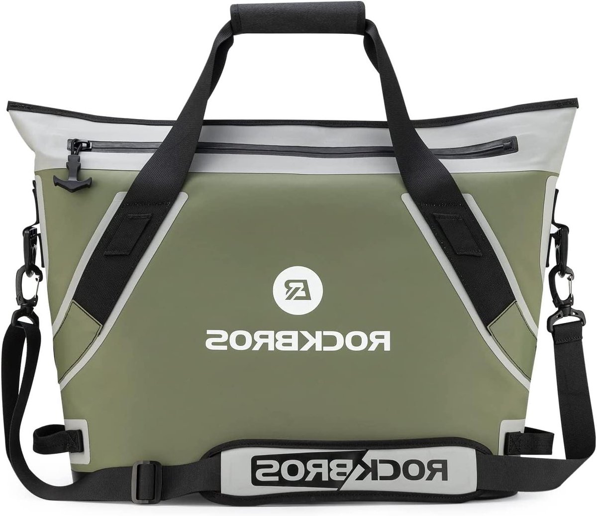 Koeltas Waterdicht - Picknicktas Geïsoleerd - Buiten Activiteiten - Houdt 48 Uur Koel - 22 Liter Capaciteit - Grijs Groen
