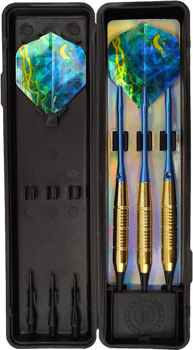 Dartpijlen Set - Softtip Darts - Precisie Werpen - Aluminium Schacht - 18 Gram - Zwart