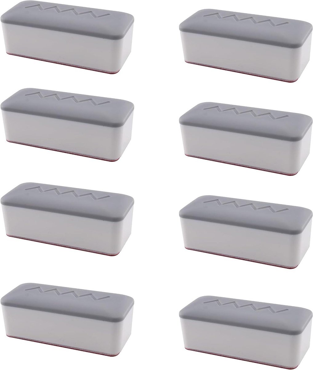 Toilet Zitting Bumpers - Stoel Verhogers - Bescherming Zitting - Duurzaam ABS TPU - 8 Stuks - Wit