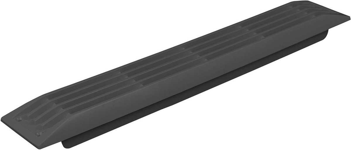Venturi Ventilatierooster - Rooster Ventilatie - Ventilatie Aanleggen - Eigentijds Design - 51 x 390 mm - Zwart