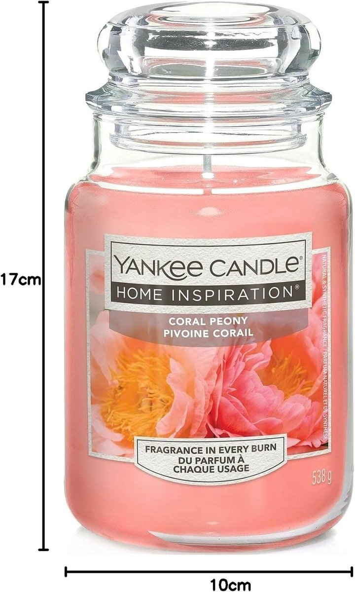 Geurkaars - Decoratieve Kaars - Huis Parfumeren - Lange Brandduur - 75 Gram - Koraal