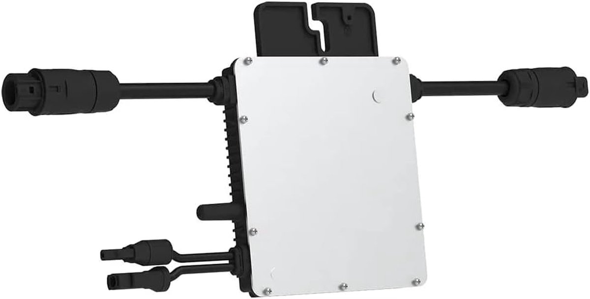 Micro Omvormer - Zonne-energie Omvormer - Zonnepanelen Aansluiten - Dual MPP Tracker - 300 Watt - Zwart