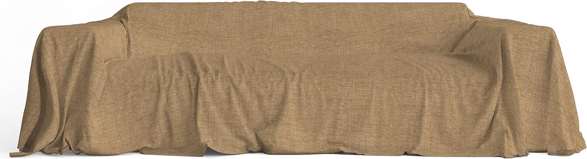 Spraai deken - Plaid Bankhoes - Meubels beschermen - Scheurbestendig - 240 x 270 cm - Beige