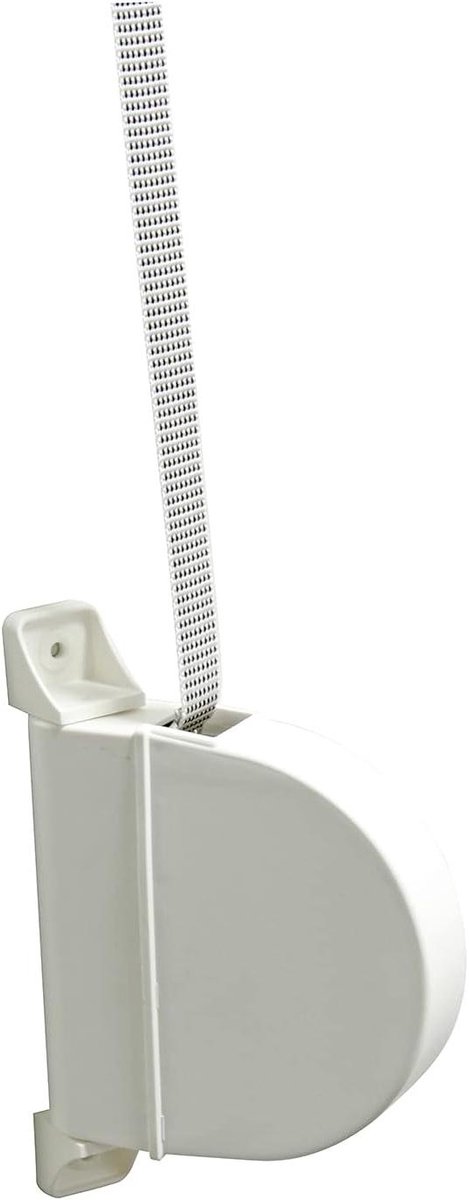 Opbouwrolmechanisme Rolluiken - Rolbandoproler Buiten - Rolluiken Bediening - Conische Stopper - 3.5 x 17.4 x 12.5 cm - Wit/Gestreept