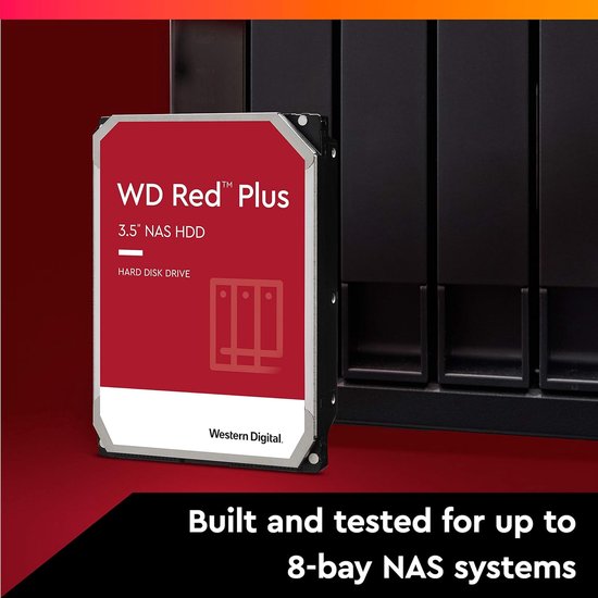 Interne Harde Schijf - Harde Schijf Opslagstation - Data Opslaan - NASware Technologie - 4 TB - Rood van Interne Harde Schijf — afbeelding 3