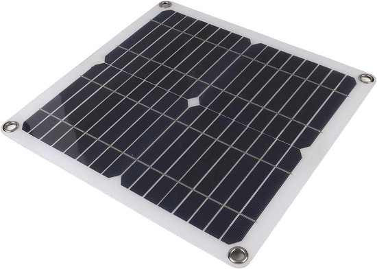 Monokristallijn Zonnepaneel - Draagbare Zonne-energie Set - Kamperen en Reizen - Hoog Rendement Cellen - 200W 12V - Zwart